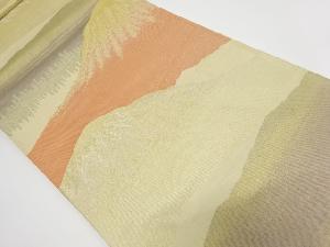 アンティーク　富士模様織出し袋帯（材料）